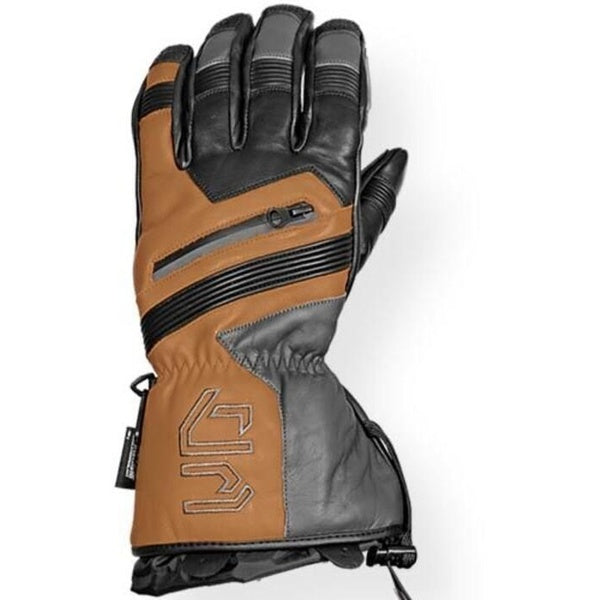 Ultra Leather Snowmobile Gloves with Fixed Liners