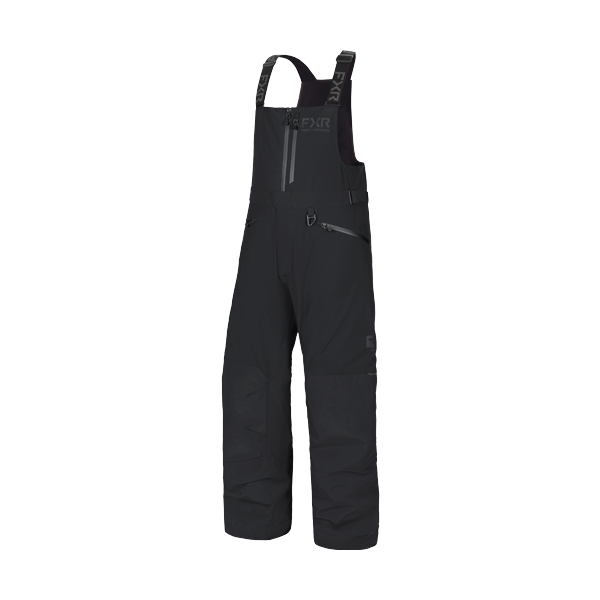 Pantalon de Motoneige Hydrogen Bib/FXR/Noir, de face