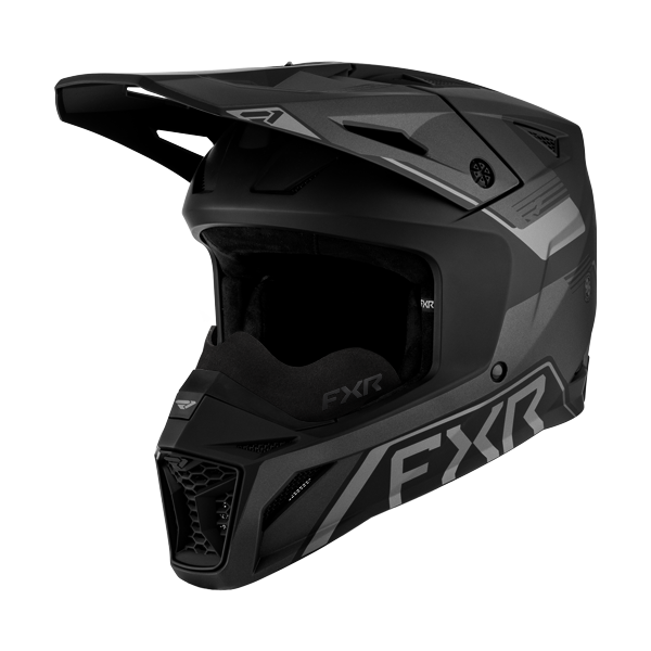 Casque de Snowcross Apex Junior/FXR/noir ops, de profil