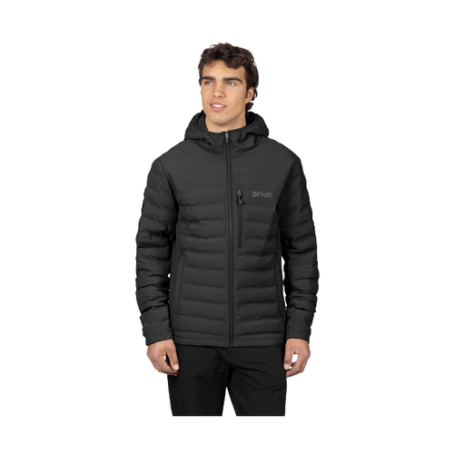 Manteau Matelassé Podium Coupe-Vent/FXR/Noir, de face