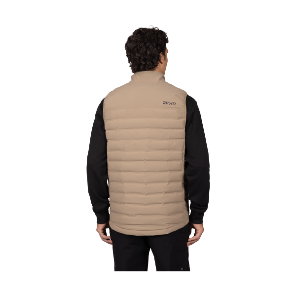 Veste Matelassé Coupe-Vent Podium/FXR/beige, de dos