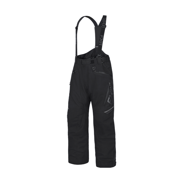 Pantalon de Motoneige Helium X/FXR/Noir, de face