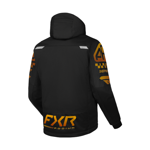 Manteau de Motoneige Podium/FXR, Noir, de dos