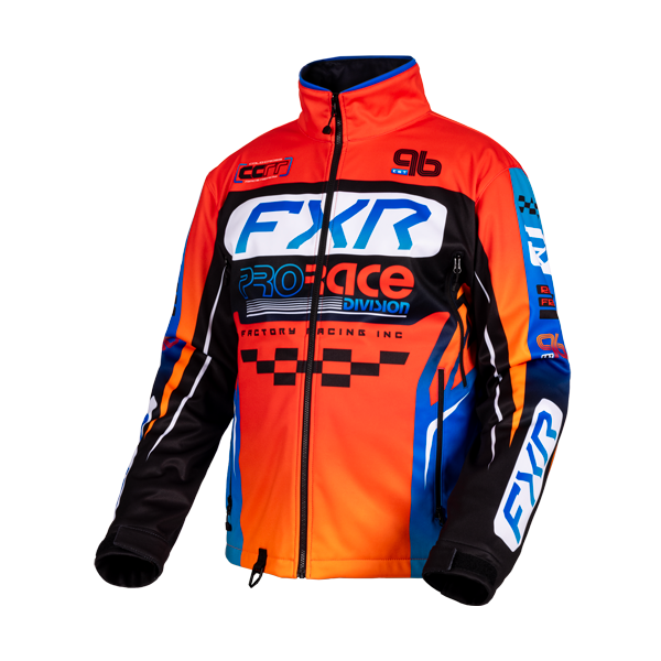 Manteau de Motoneige Cold Cross RR/FXR, orange, bleu, de face