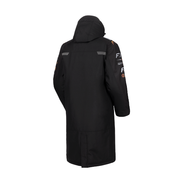 Manteau de Motoneige Isolé Warm-Up/FXR/noir, rose, or, de dos