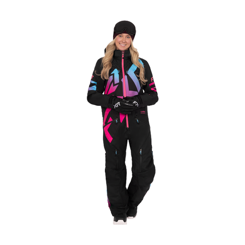 Ensemble de Motoneige Cold Cross CX Lite Femme/FXR/noir, rose, blue, de face
