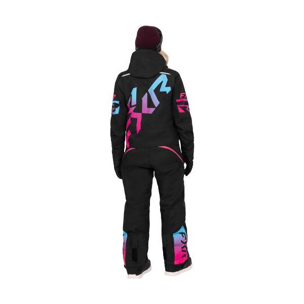 Ensemble de Motoneige Cold Cross CX Lite Femme/FXR/noir, rose, blue, de dos