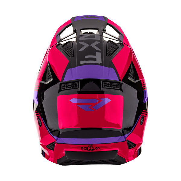 Casque de Snowcross Apex Junior/FXR/noir, fuchia, arrière