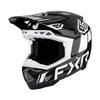 Casque 6D ART-3Y Junior FXR blanc et noir, de profil
