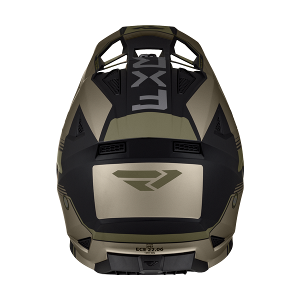 Casque de Snowcross Apex/FXR/ noir gris, arrière