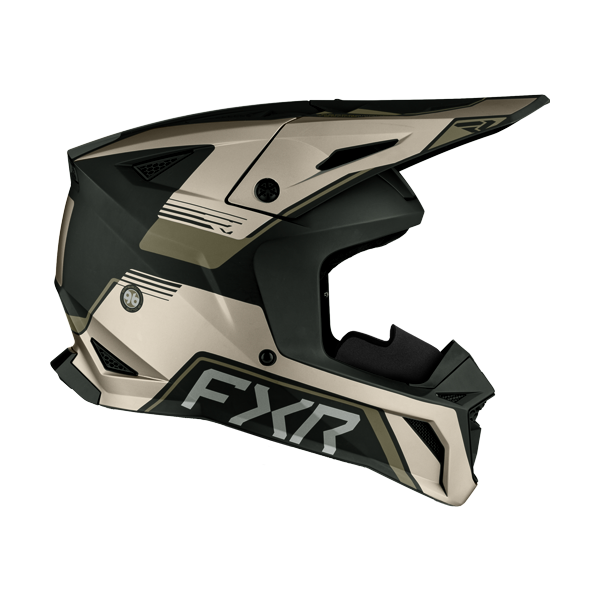 Casque de Snowcross Apex/FXR/ noir gris, coté droit