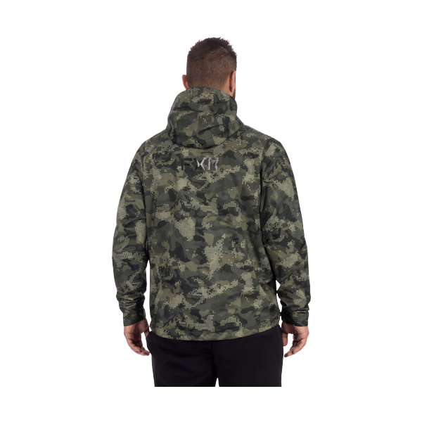 Manteau Adventure Lite Tri-Laminé/FXR/Vert cama, de dos
