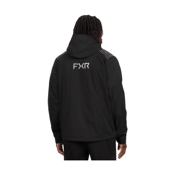 Manteau Adventure Lite Tri-Laminé/FXR/noir, gris, de dos