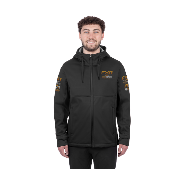 Manteau Hydrogen Softshell/FXR/Noir or, de face