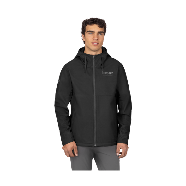 Manteau Hydrogen Softshell/FXR/Noir gris, de face
