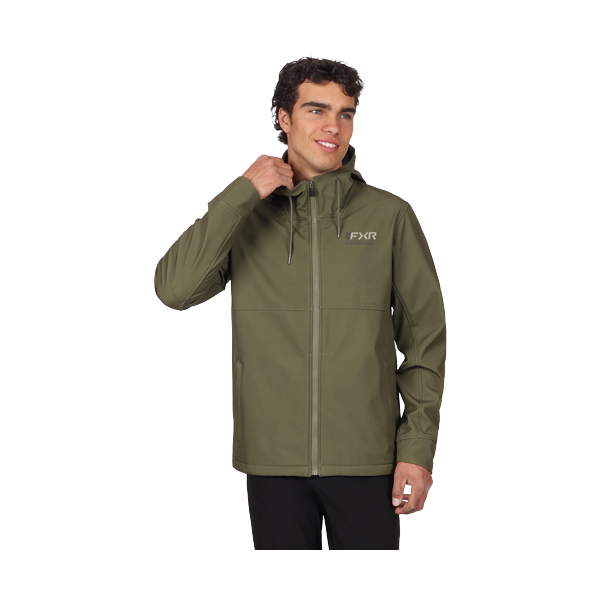 Manteau Hydrogen Softshell/FXR/vert, de face