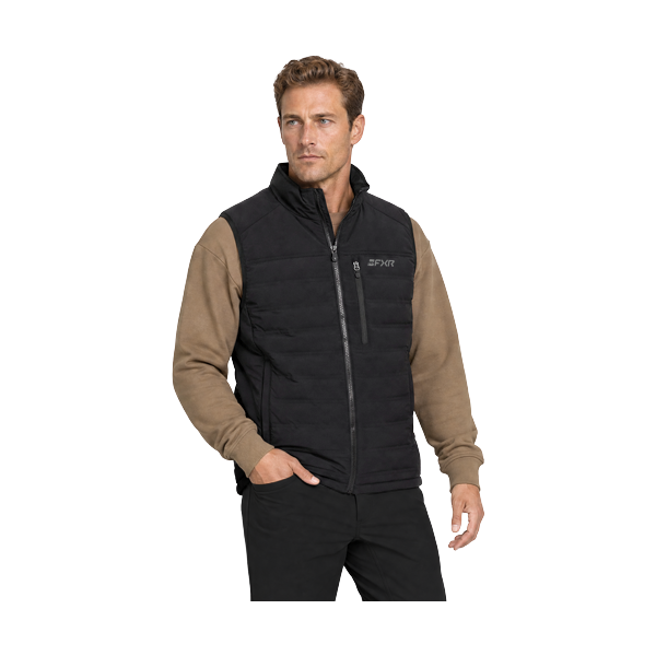 Veste Matelassé Coupe-Vent Podium/FXR/noir, de face