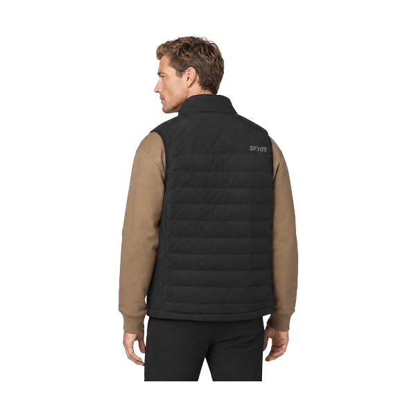 Veste Matelassé Coupe-Vent Podium/FXR/noir, de dos