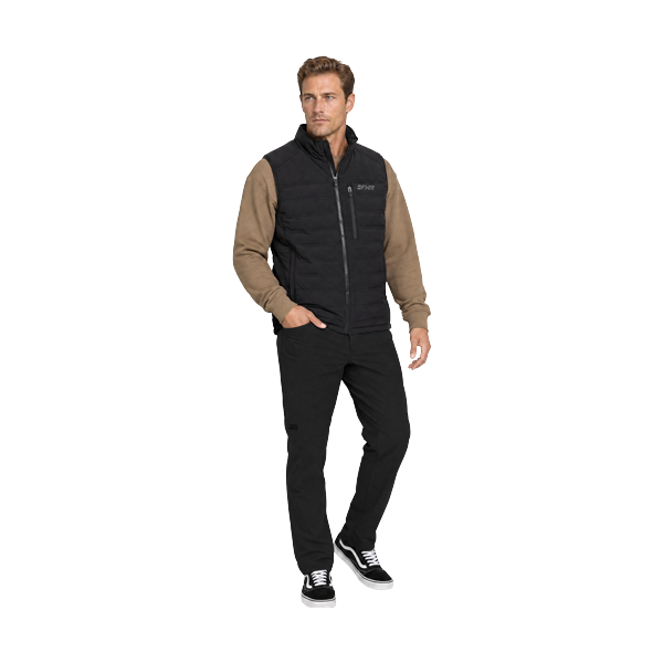 Veste Matelassé Coupe-Vent Podium/FXR/noir, de face