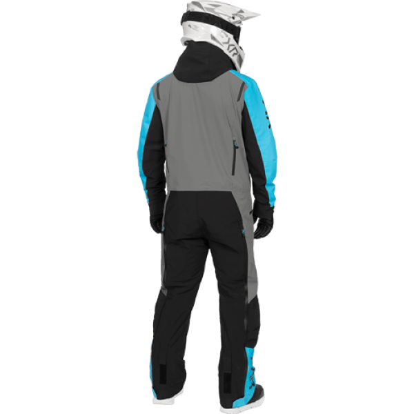Ensemble de Motoneige Vertical MTX Lite/FXR/bleu, Noir, de dos