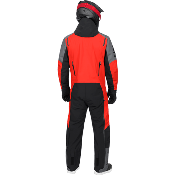 Ensemble de Motoneige Vertical MTX Lite/FXR/Rouge, Noir, de dos