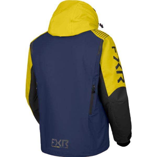 Manteau de Motoneige Vertical MTX Lite/FXR, bleu/jaune/de dos