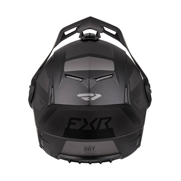 Casque Intégral de Motoneige Clutch X Pro Visière Double Electrique/FXR/noir ops, arrière