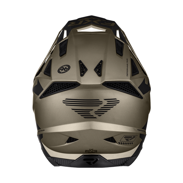 Casque de Snowcross Helium Alpha/FXR/ gris, noir, arrière