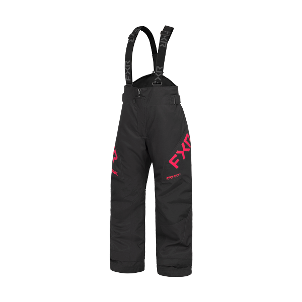 Pantalon de Motoneige Clutch Junior/FXR/noir fushia, de face