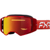 Lunette de Motocross FXR Factory Ride Rouge, de face