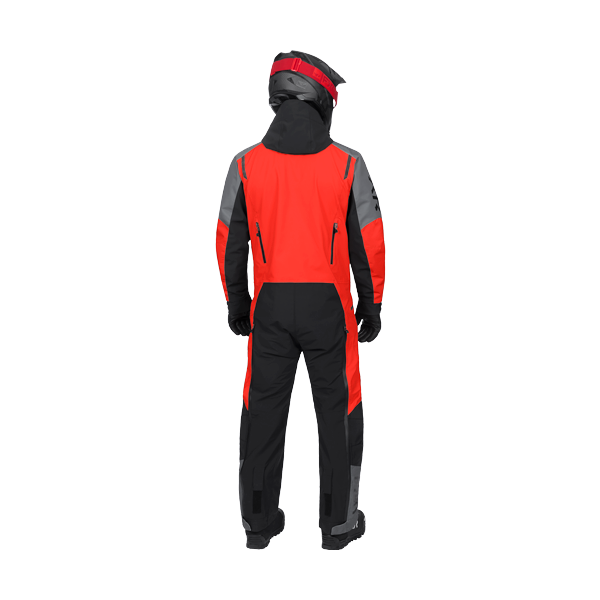 Ensemble de Motoneige Vertical MTX Lite/FXR/Rouge, Noir, de dos