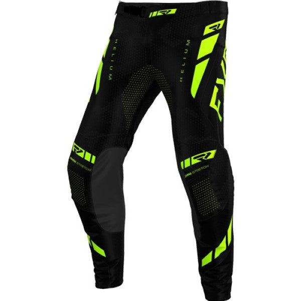Pantalon de Motocross Helium 25.7 Haute-Visibilité/Noir de face