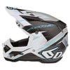 Casque de Motocross ATR-3 Reflex Carbone Blanc/Bleu, côté gauche