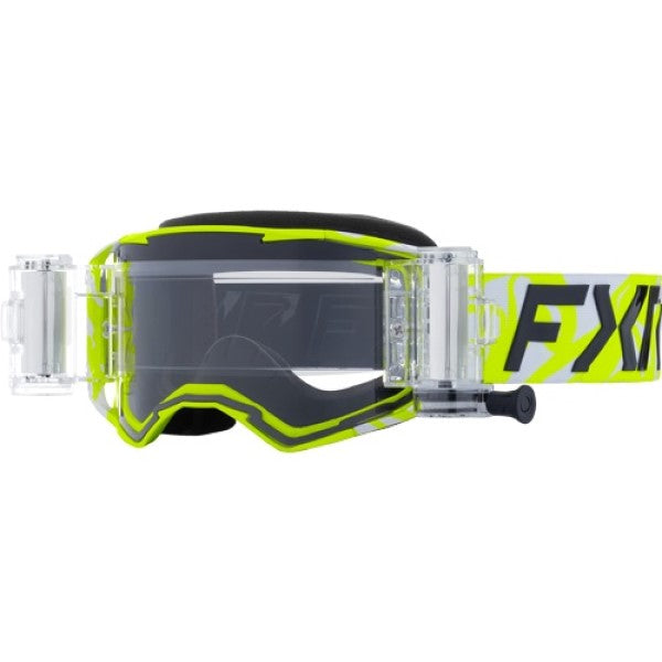 Lunette de Motocross Factory Ride Roll-Off Haute visibilité, de face