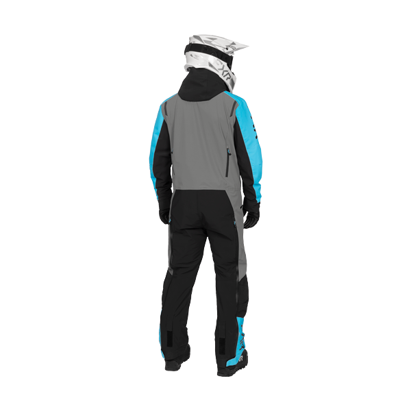 Ensemble de Motoneige Vertical MTX Lite/FXR/bleu, Noir, de dos