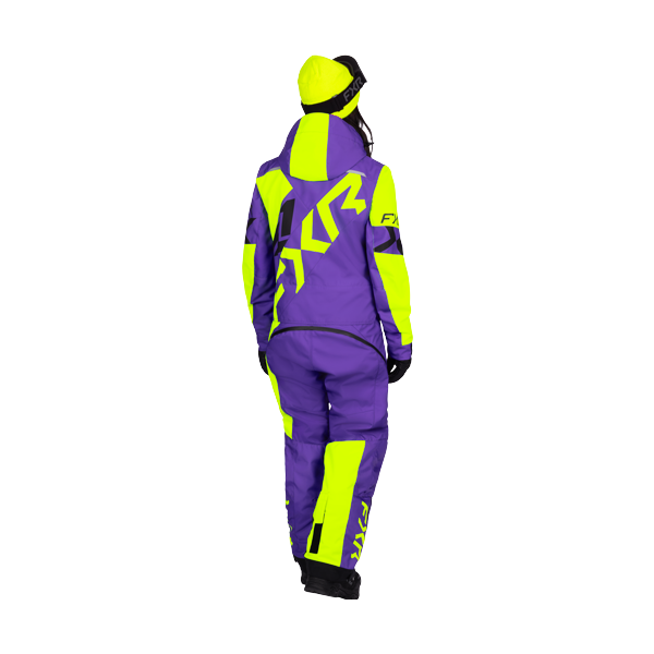 Ensemble de Motoneige Cold Cross CX Lite Femme/FXR/mauve, jaune, de dos
