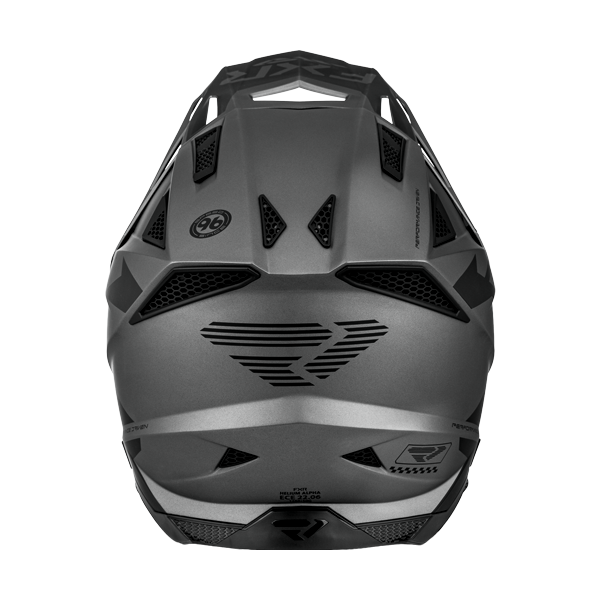 Casque de Snowcross Helium Alpha/FXR/ gris, arrière