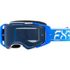 Lunette de Motocross FXR Factory Bleu, de face