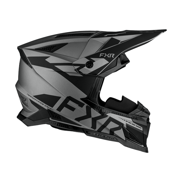 Casque de Snowcross Helium Alpha/FXR/ gris, coté droit