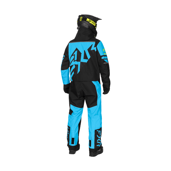 Ensemble de Motoneige Cold Cross CX Lite/FXR/bleu noir, de dos