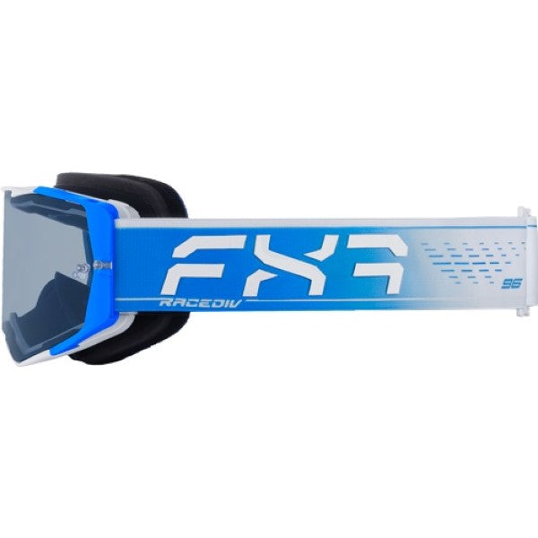 Lunette de Motocross FXR Factory Bleu, de côté