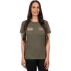 T-Shirt Race Division Premium Femme Kaki, de face