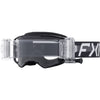 Lunette de Motocross Factory Ride Roll-Off Noir, de face