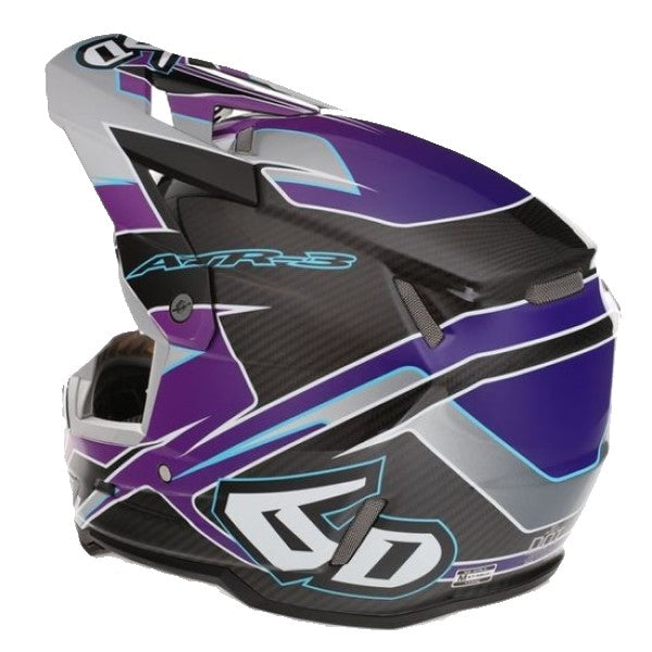 Casque de Motocross ATR-3 Reflex Carbone Mauve, Dos