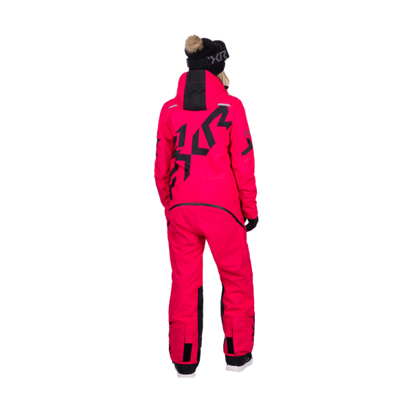 Ensemble de Motoneige Cold Cross CX Lite Femme/FXR/rose noir, de dos