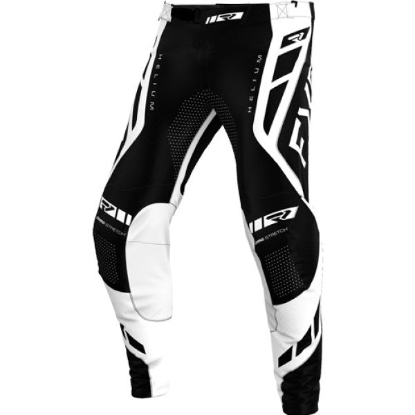Pantalon de Motocross Helium 25.7 Noir/Blanc de face