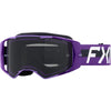 Lunette de Motocross FXR Factory, Mauve, de face