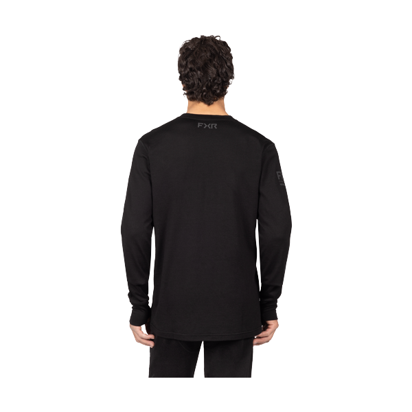 Chandail Sous-Vêtement de Motoneige Tenacious Merino/Noir Ops; de dos/FXR
