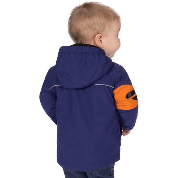 Manteau Ascend Réversible Enfant Bleu/Orange, de dos