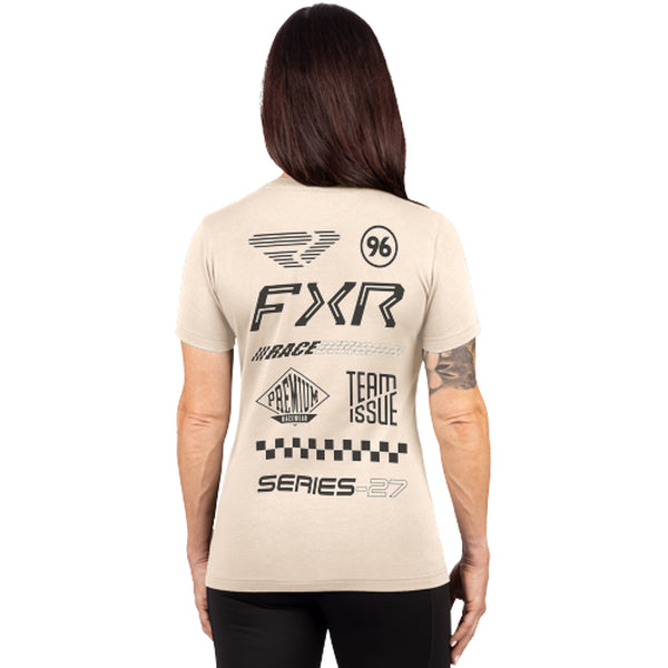 T-Shirt Pedigree Premium Femme Sable, de dos